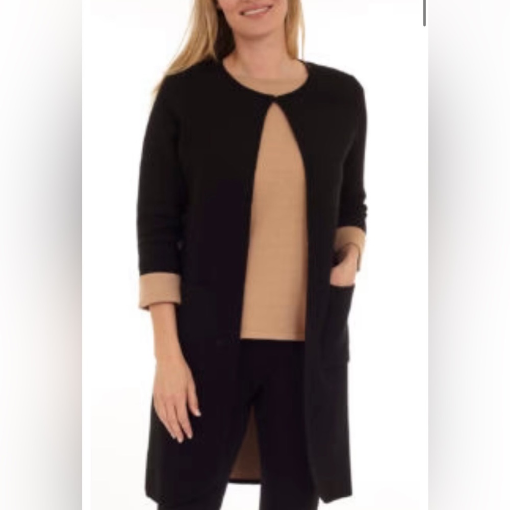 Dkr&Co Two Tone Open Jacket with Patch Pockets
